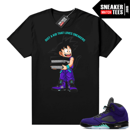 Jordan match tees Alternate Grape 5s