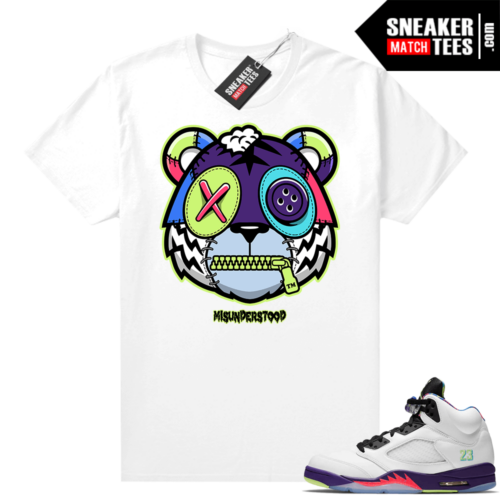 Misunderstood Tiger ™ Bel Air 5s White Sneaker Match Tees