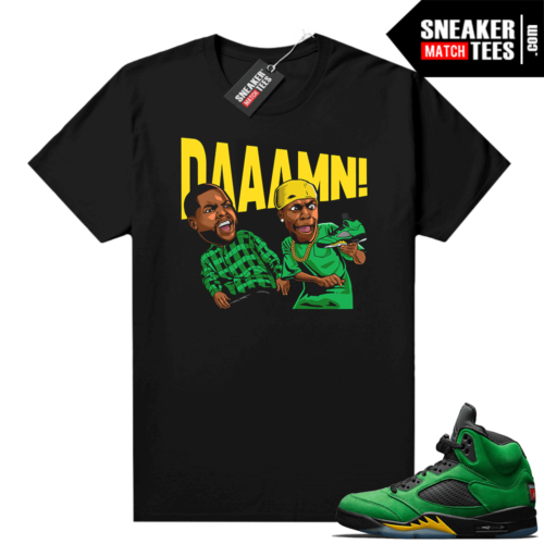 Jordan 5 Apple Green Matching tee