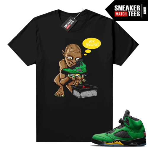 Jordan 5 Apple Green matching sneaker tees