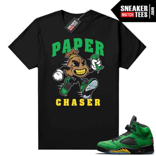 Sneaker Match sur Jordan 5 Apple Green tees