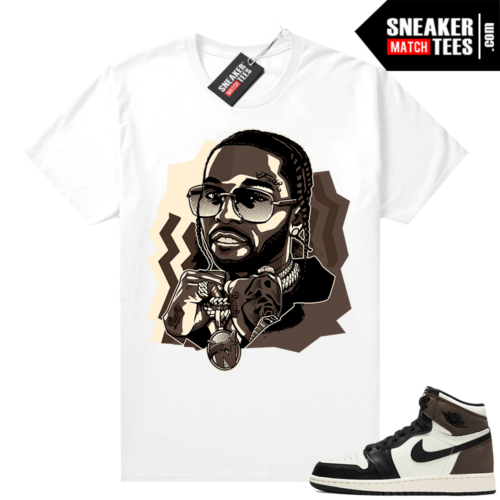 Jordan 1 Mocha shirts White The Woo