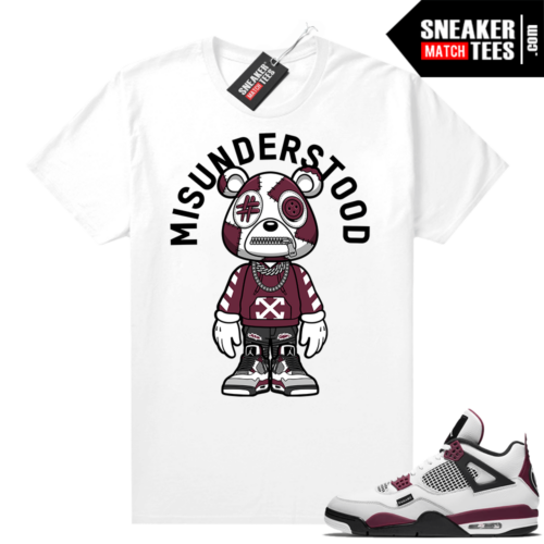 PSG 4s Sneaker Jet Tees Misunderstood Bear Toon White