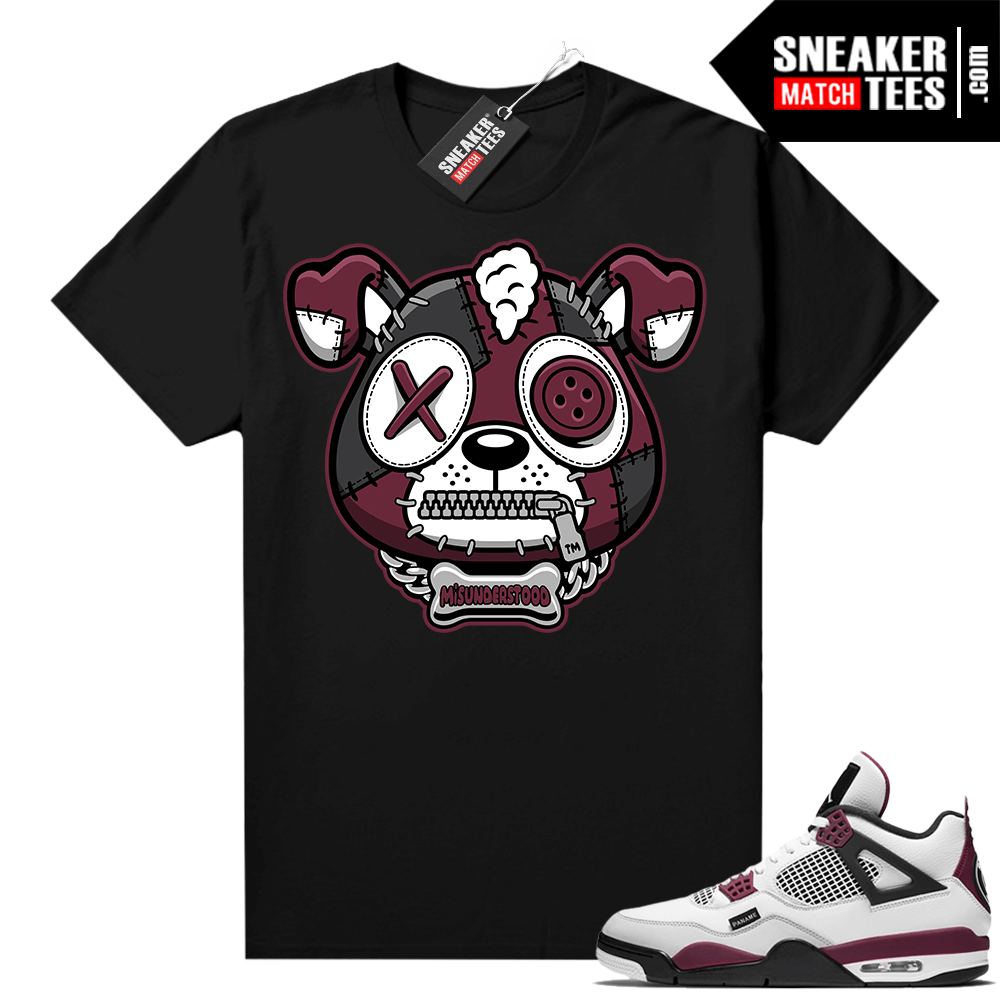 PSG 4s Fire Red 4s Jordan Concord Tees Shirts White Count your Blessings Misunderstood Puppy Black