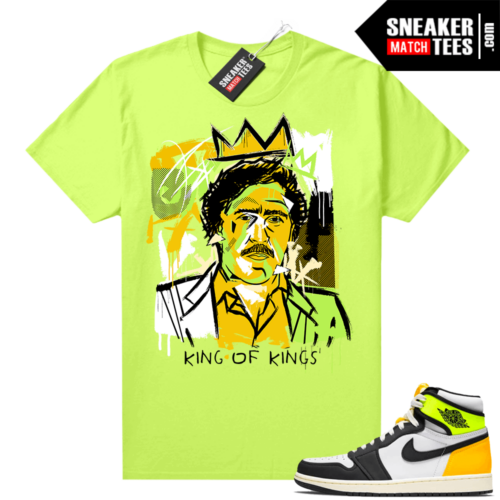 Air Jordan 1 Volt Gold shirt to match Neon Yellow Basquiat Pablo