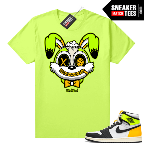 Volt Gold 1s shirt Neon Yellow Misunderstood Bunny