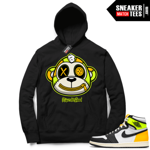 Volt Gold Hoodies to match Jordan 1 Black Misunderstood Monkey