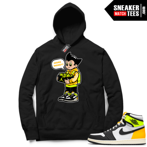 Volt Gold Hoodies to match Jordan 1 Black More Shoe Money