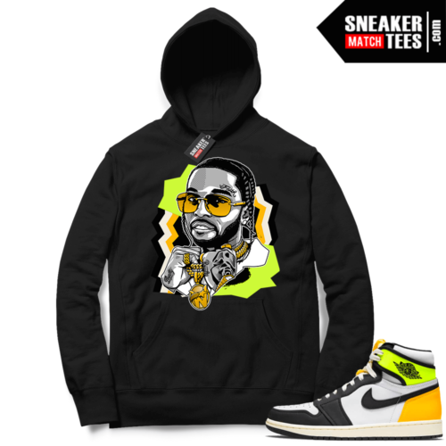 Volt Gold Hoodies to match Release Jordan 1 Black The Woo