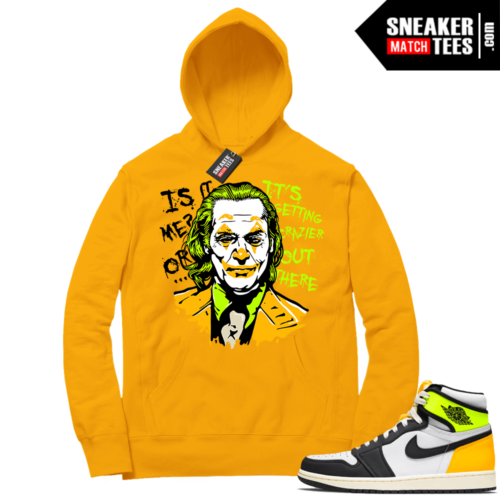 Volt Gold Hoodies to match Jordan 1 Gold Joker