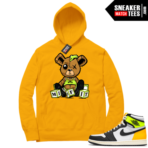 Volt Gold Hoodies to match Jordan april 1 Gold Misfit Teddy