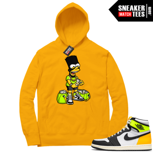 Volt Gold Hoodies to 40-41-43-44-45 Jordan 1 Gold Paid