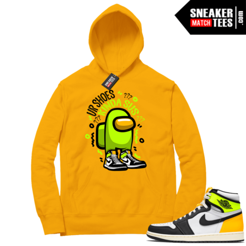 Volt Gold Hoodies to match Jordan Chrome 1 Gold Shoes SUS