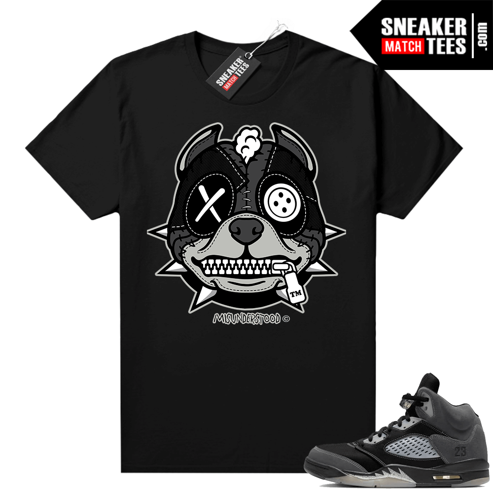 Anthracite 5s shirt black Misunderstood Pitbull