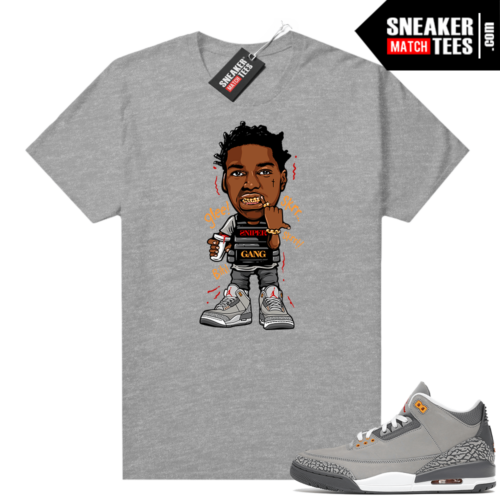 Cool Grey 3s Shirt Heather Grey Kodak Glee