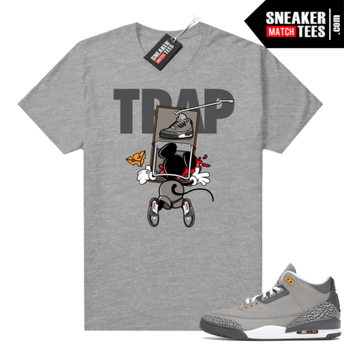Cool Grey 3s shirts Heather Grey Sneaker Trap