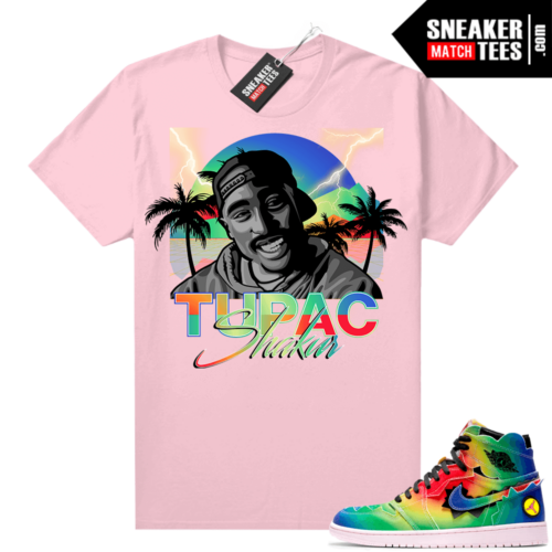 Jordan 1 J Balvin shirts Pink 2 Pac