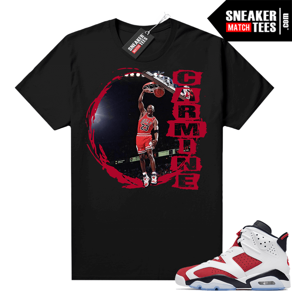 Jordan 6 Carmine shirt Black Carmine Dunk V2 | Carmine Sneaker tee