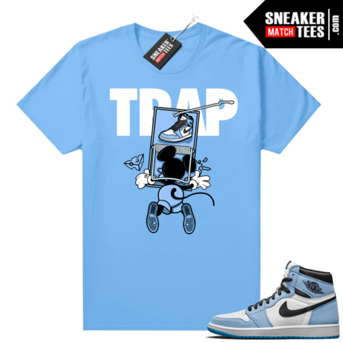 Carolina Blue Jordan 1 matching shirts Sneaker Trap