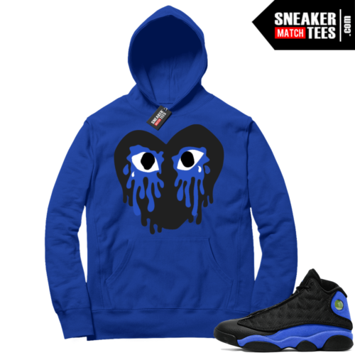 Royal 13s Hoodie Royal Crying Heart