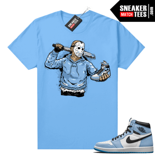 UNC 1s BAPE tees Carolina Blue Jason Cop