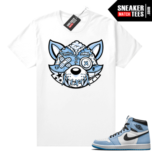 UNC 1s Sneaker tees White Spooky Foxy