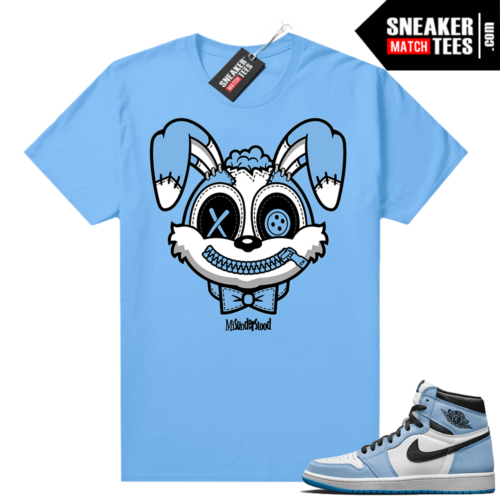 UNC 1s shirt Carolina Blue Misunderstood Bunny