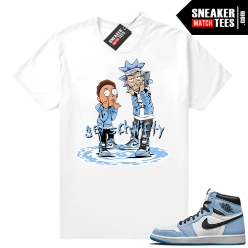 UNC 1s shirt White Get Schwifty