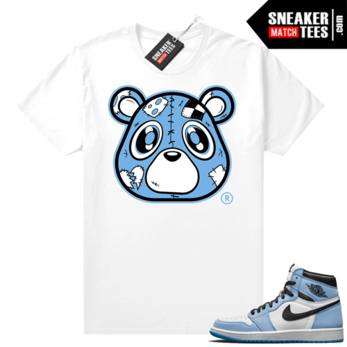 UNC 1s shirt White Heartless Bear