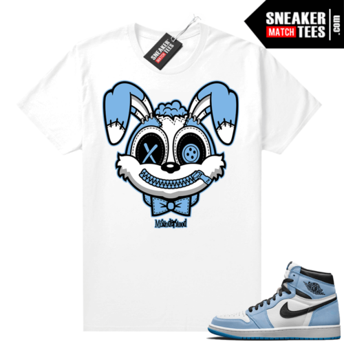 UNC 1s shirt White Misunderstood Bunny