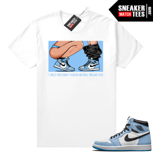 UNC 1s shirt White No 350s