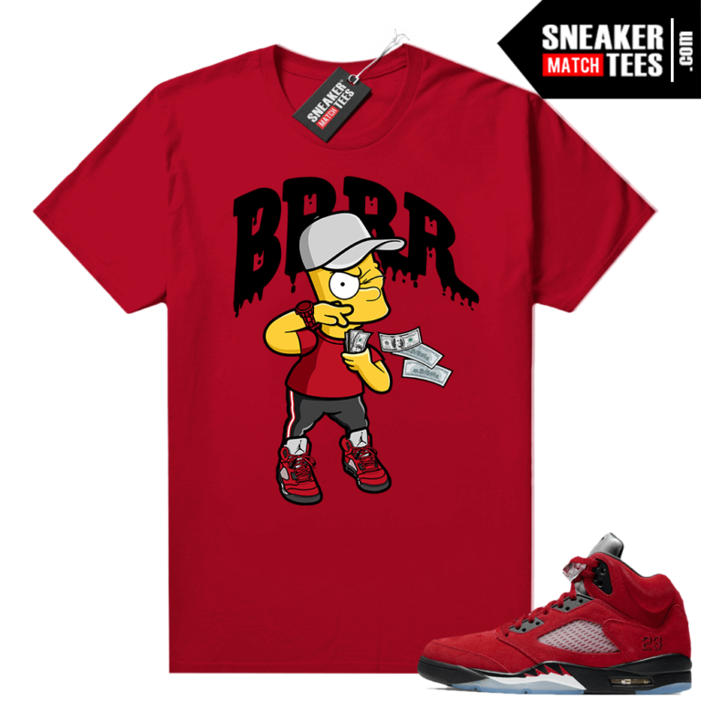 Raging Bull 5s Shirts to match Red Brrr Bart | Raging Bull Sneaker tee