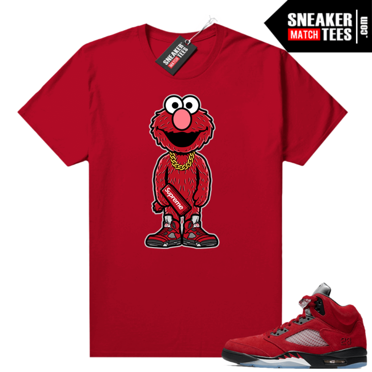 Raging Bull 5s Sneaker tees Shirt Red Elmo x Raging Bull 5s | Raging Bull Sneaker tee