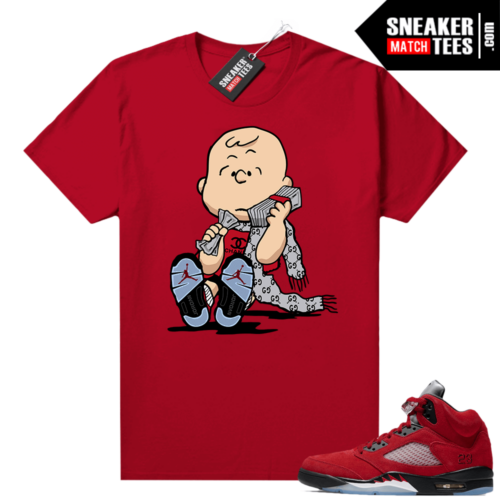 Toro Bravo 5s Sneaker tees Shirt Red Designer Charlie
