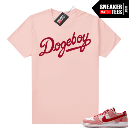 Dogecoin Dogeboy shirt Pink Match Strangelove Dunks