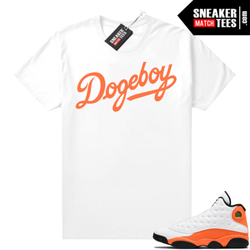 Dogecoin Dogeboy shirt White Match Starfish 13s