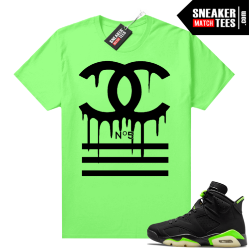 Electric Green 6s Biom sneaker tees shirts Designer Drip