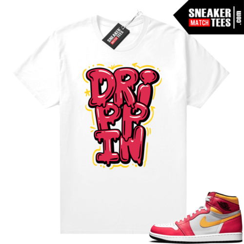 Buty damskie Air Jordan 1 Low Czerwony Jordan Sneaker Tees Shirts Match White Drippin Bubble Drip