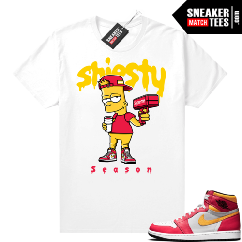 Light Fusion Red 1s Jordan Sneaker Tees lanes Nike White Shiesty Season