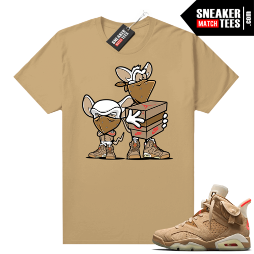 Travis Scott 6s British Triathlon Khaki sneaker tees shirt Sneaker Heist