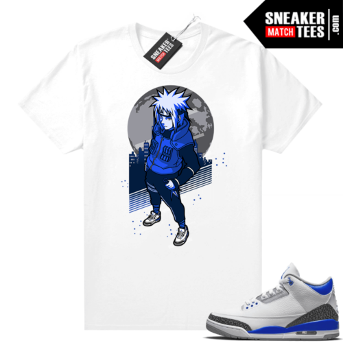 Racer Blue 3s Jordan Sneaker Tees Minato