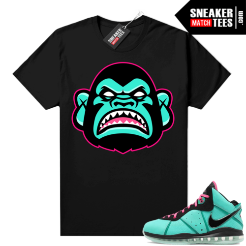 South Beach Lebron 8 Sneaker tees match Black Ape Gang