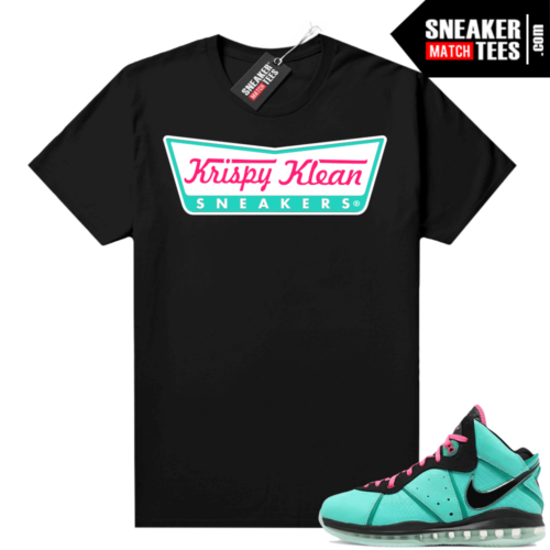 South Beach Lebron 8 Sneaker today tees match Black Krispy Klean Sneakers