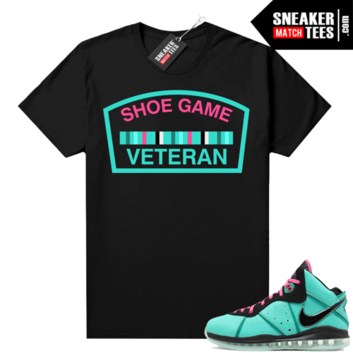 South Beach Lebron 8 Sneaker tees match Black Shoe Game Veteran