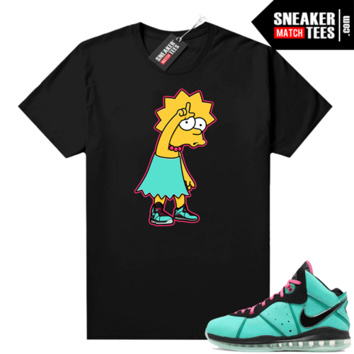 South Beach Lebron 8 planet Sneaker tees match Black planet Sneaker Ls