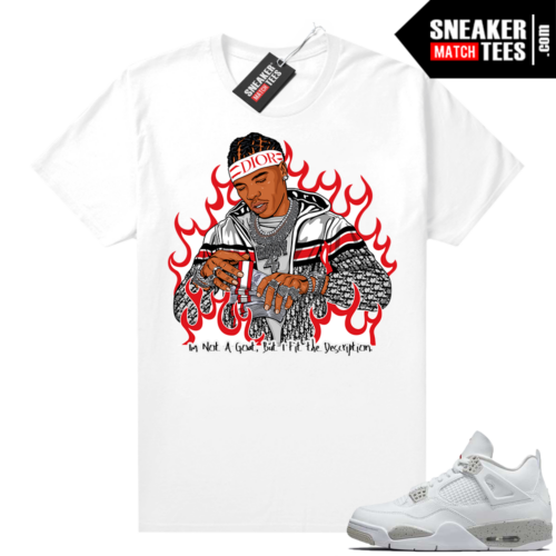 White Oreo 4s Civic Jordan match Sneaker tees Goat Status