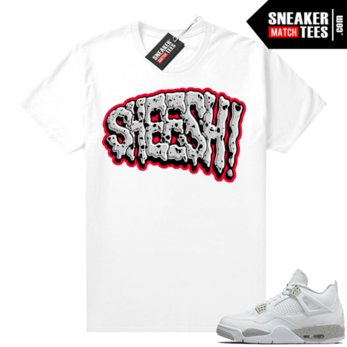 White Oreo 4s atomic Jordan match Sneaker tees Sheesh Drip