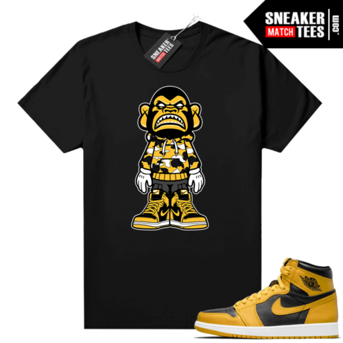 Jordan 1 Pollen Sneaker tees Match Black A Drippin Ape