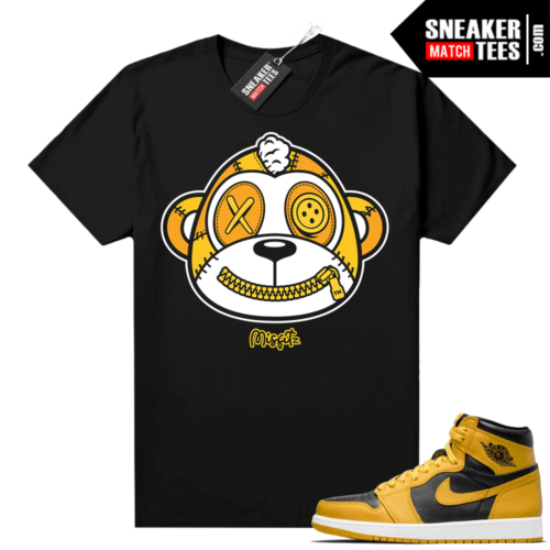 Jordan 1 Pollen Sneaker tees Match Black MISFITZ Monkey