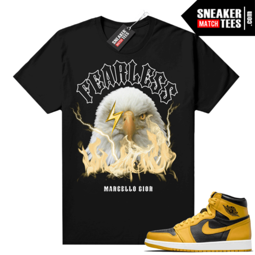 Jordan 1 Pollen Sneaker tees Match Black Marcello Gior Fearless